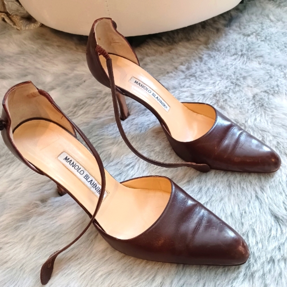 Classic Manolo Blahnik Strappy Heels